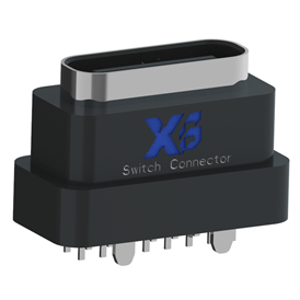 XB-ATCF-16-008 TYPE C 16P 플러그 H7.6mm 4발 방수 암좌 H7.6mm IPX8